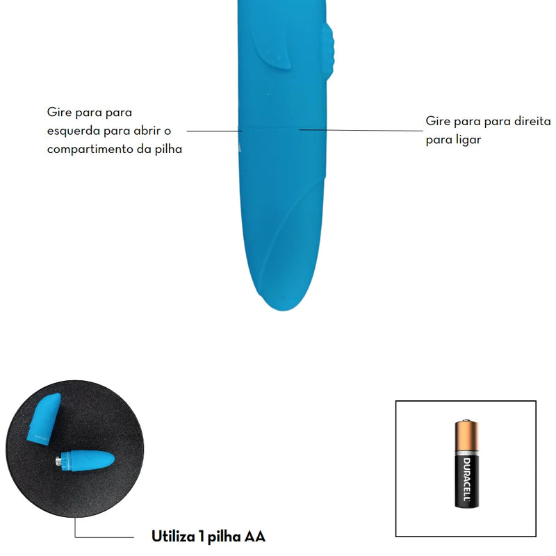 Vibrador Golfinho Toque Aveludado Ponto G Clitóris Orgasmos