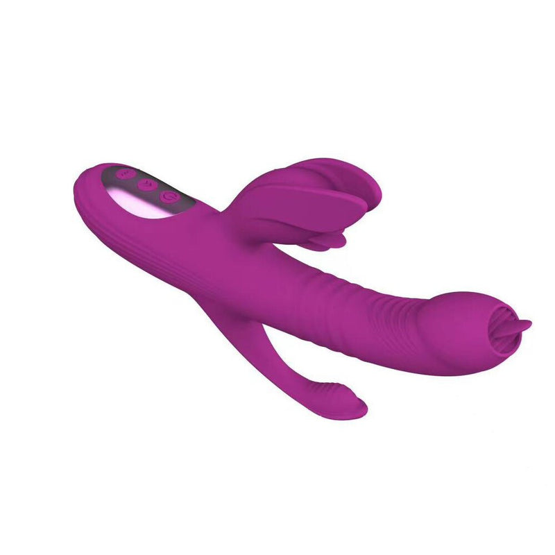 Dominatrix - Vibrador tripla estimulação com aquecimento