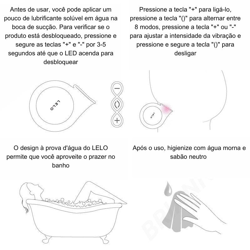 Lelo Estimulador de clitóris por Ondas Sônicas