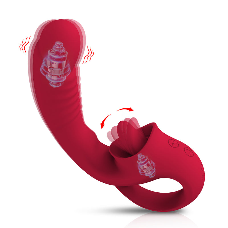 Vibrador LoveSonic com estimulador de clitóris