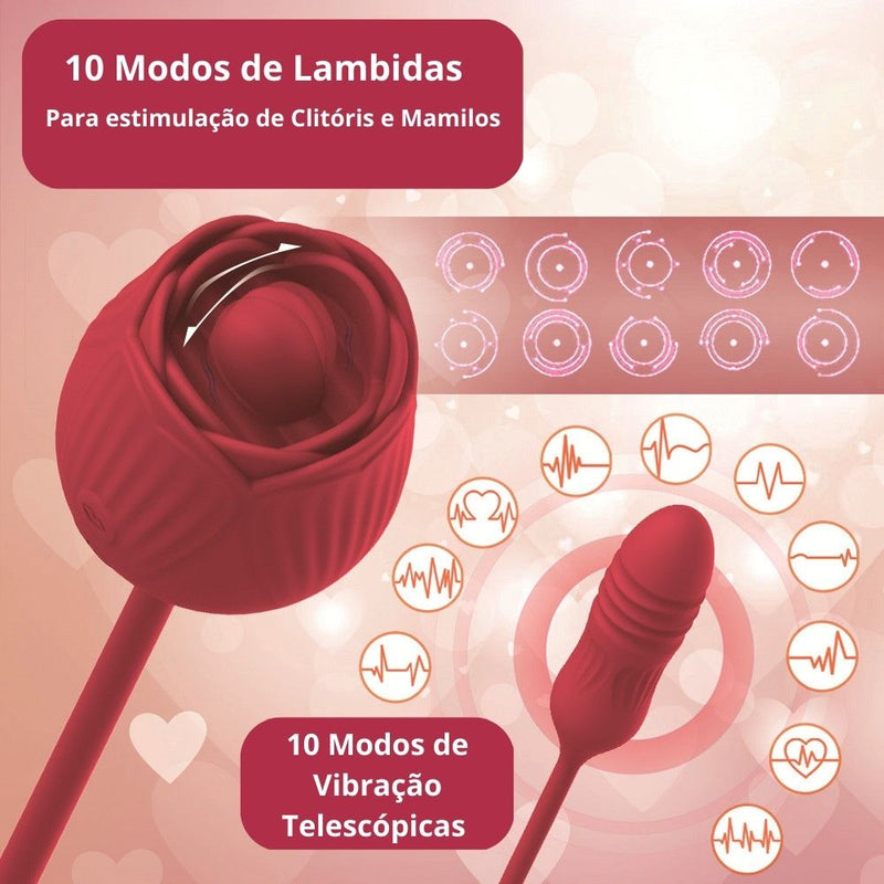 Vibrador Rosa 10 modos