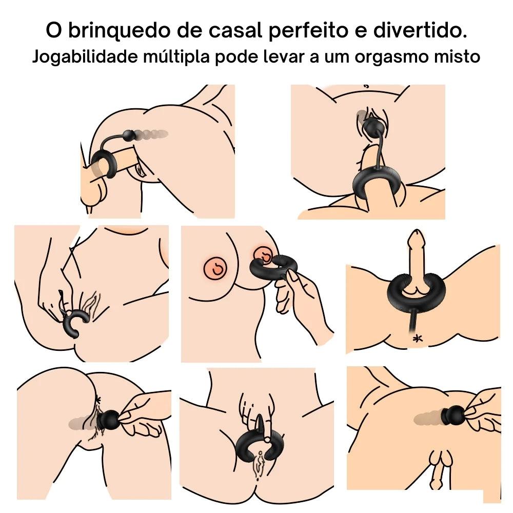 Brinquedo Sexual com Anel de Pênis