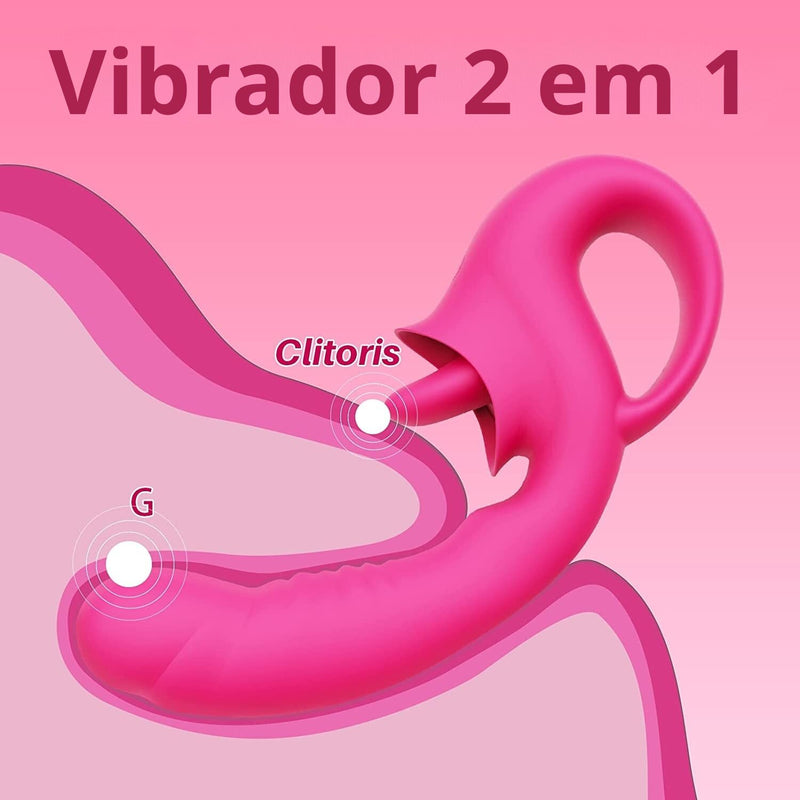 Vibrador LoveSonic com estimulador de clitóris