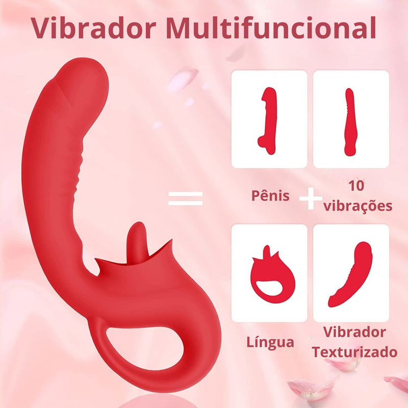 Vibrador LoveSonic com estimulador de clitóris