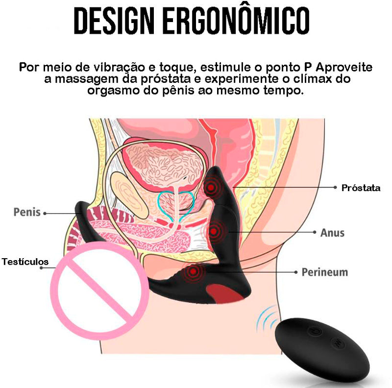 Massageador de Próstata - Estimulação Potente