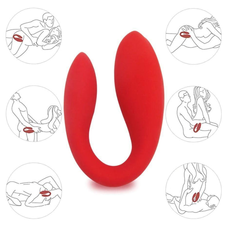 Vibrador para Casais Vermelho