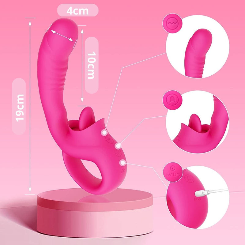 Vibrador LoveSonic com estimulador de clitóris